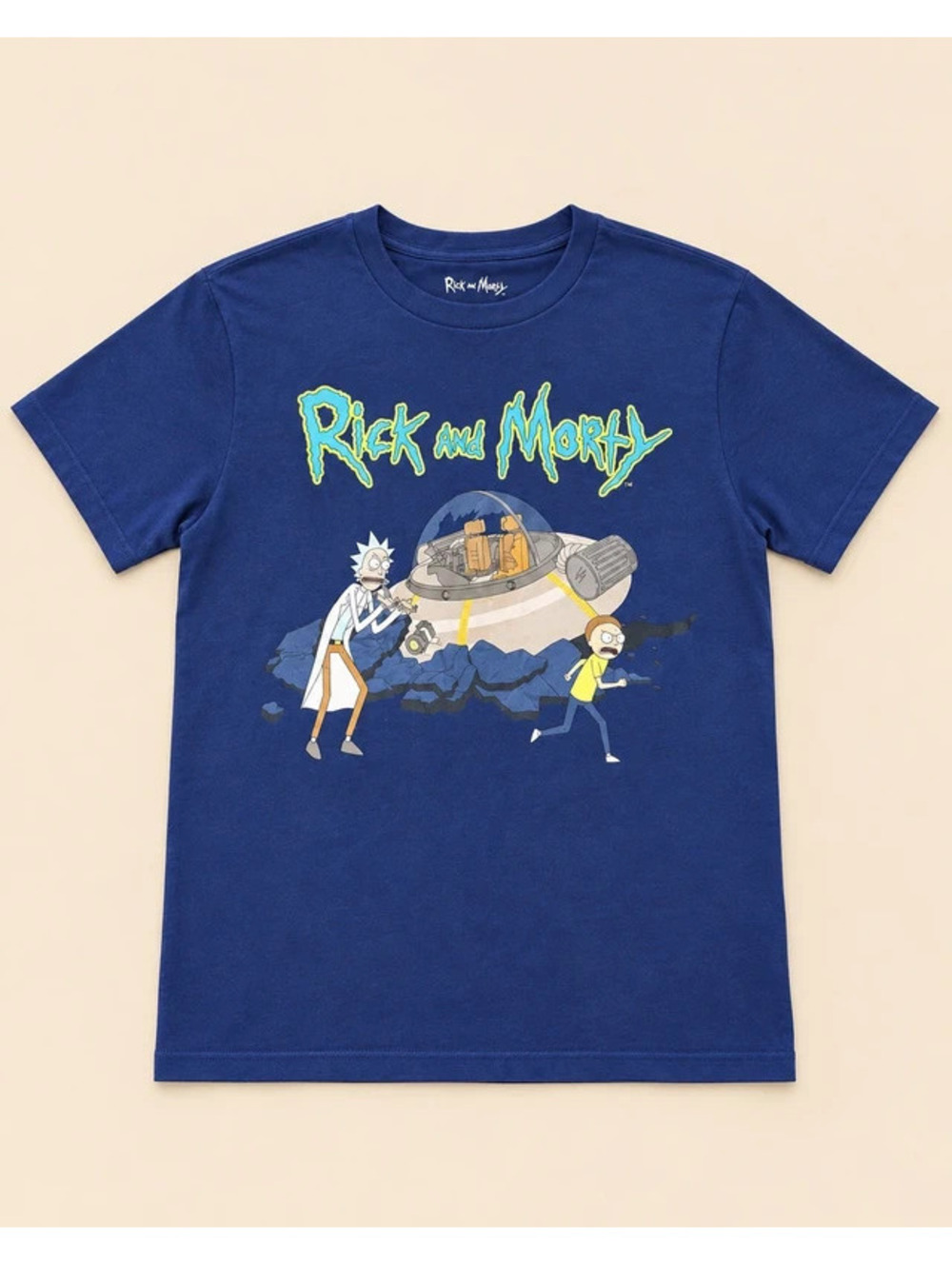 Rick and Morty Navy Graphic T-Shirt Size Medium New